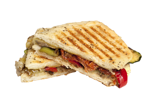 Freshly made Paninis with Cafe Rumi